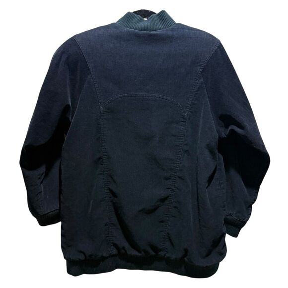 Vintage JW Robinsons Corduroy Jacket Small Black Plaid Flannel Lined 80s 90s - Picture 5 of 15